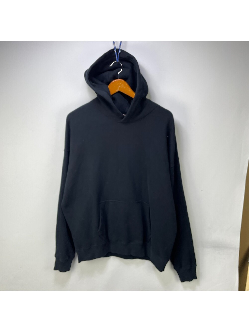 Abercrombie Soft AF Blank Black Hoodie Oversized Essential L